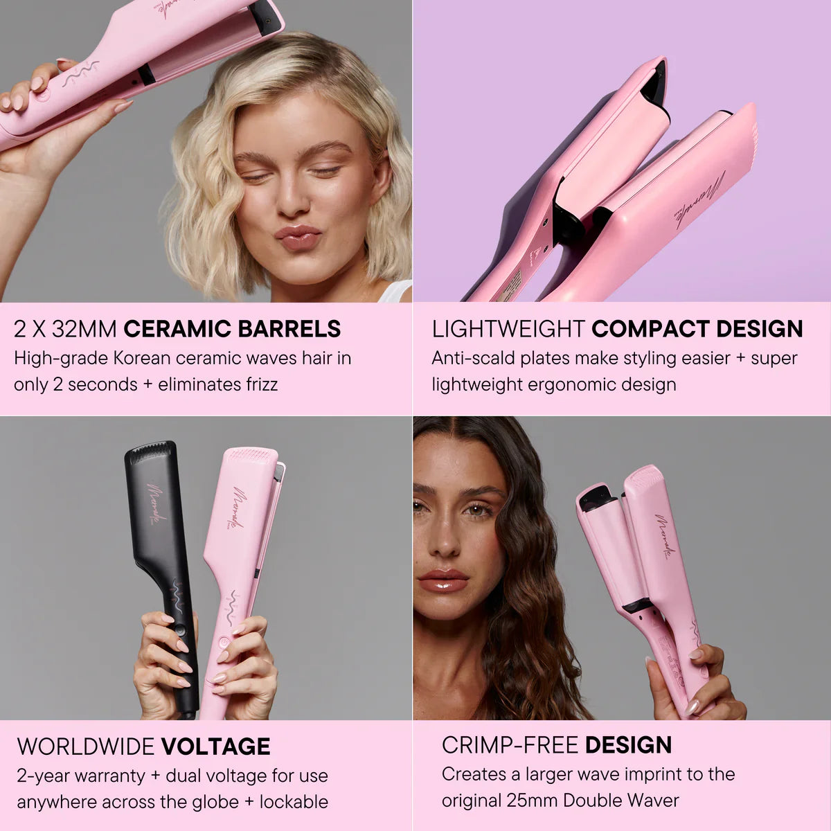Fer à ondulation - Mermade Double Waver 25mm